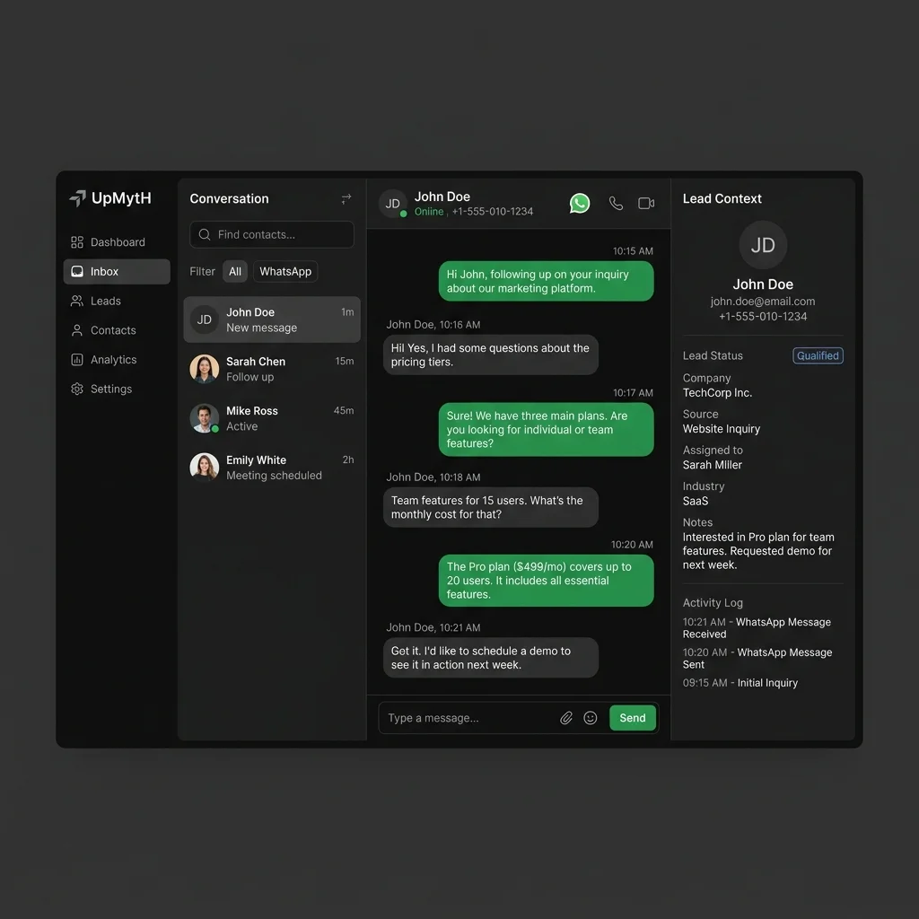 Two-way communication interface